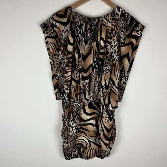 Ali Miles Animal Print Dress Sleeveless Sz Medium​​​​ - Picture 2 of 8